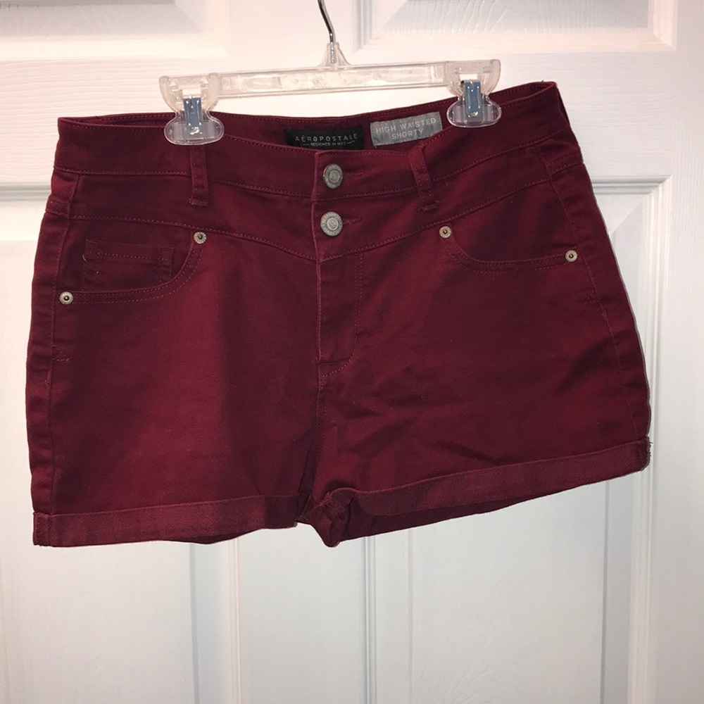 Aeropostale maroon shorts